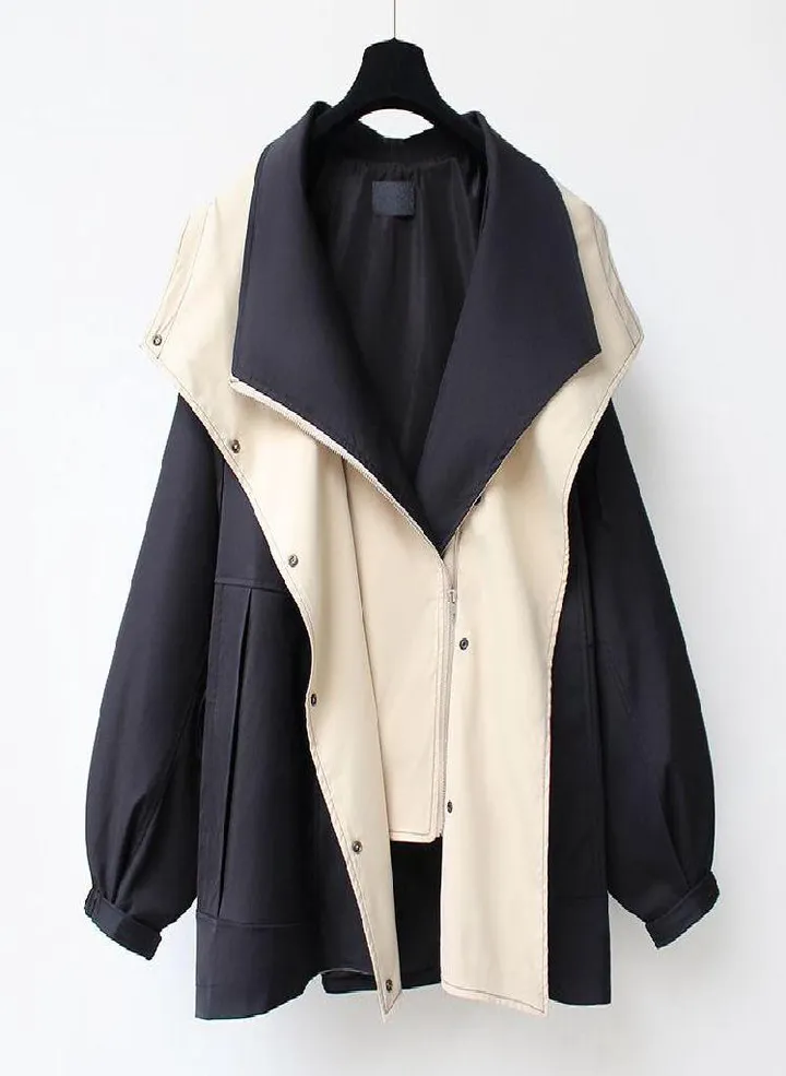 Mid Length Trench Coat for Women Spring and Autumn Wear Casual and Popular Work Clothes Fashionable Long Sleeved Jacket