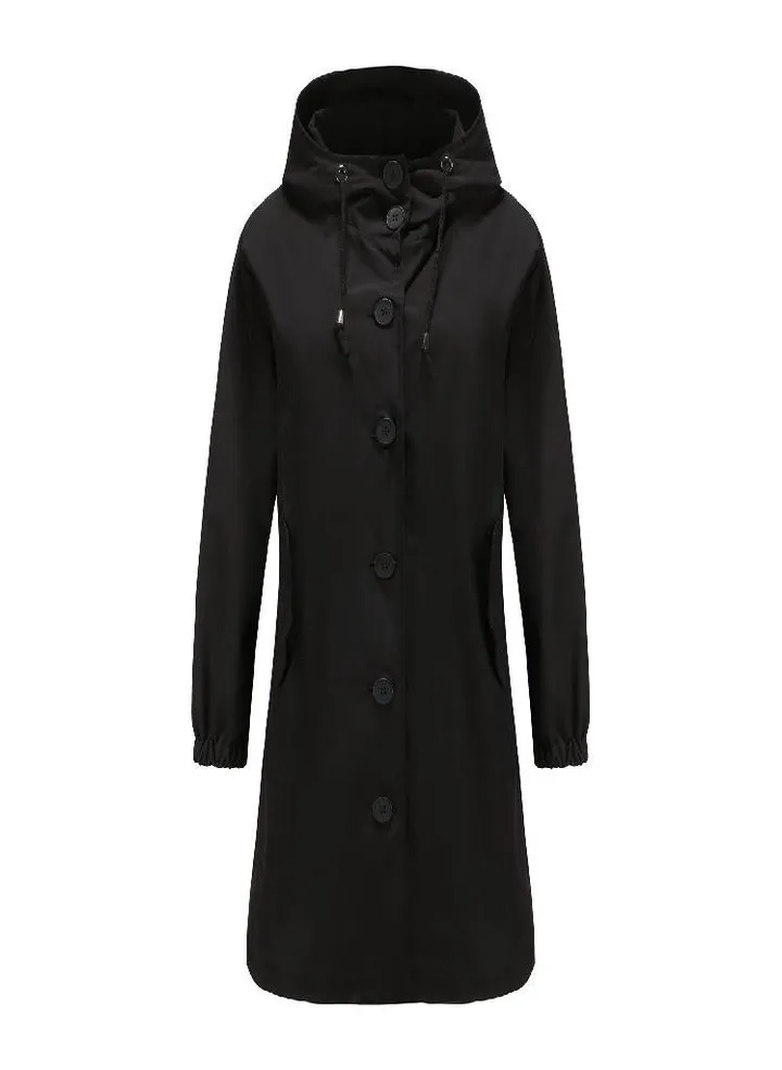 Waterproof Hooded Windbreaker Women 'S Casual Long Coat Women 'S Loose Large Size Outdoor Windbreaker