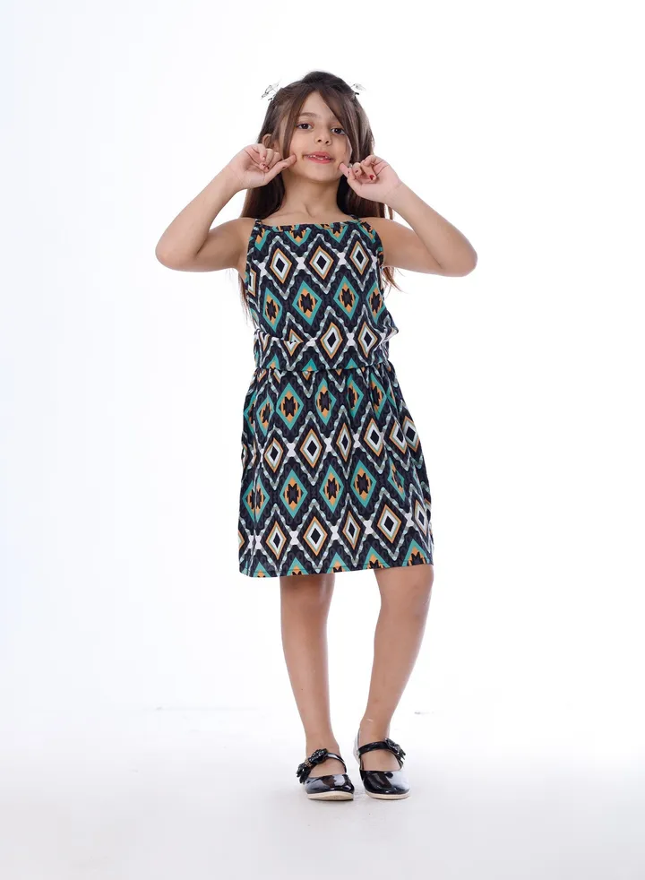 Girls Dress Green