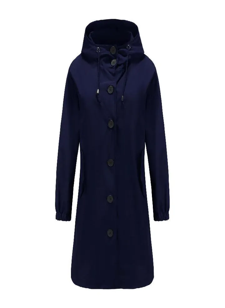 Waterproof Hooded Windbreaker Women 'S Casual Long Coat Women 'S Loose Large Size Outdoor Windbreaker