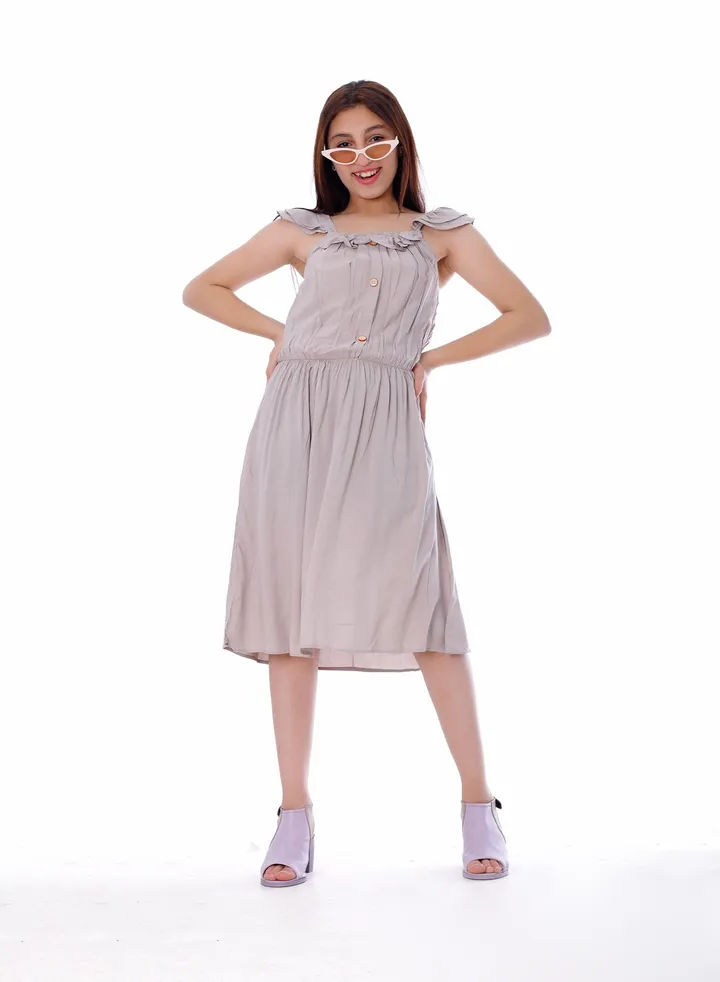 Girls Dress Beige