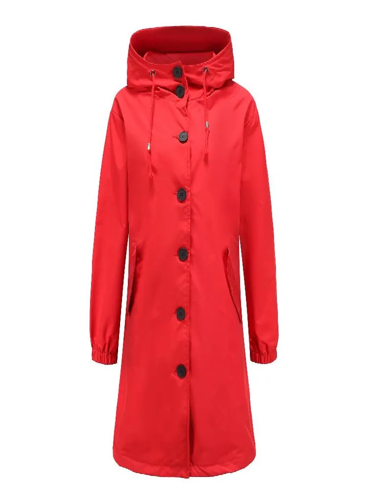 Waterproof Hooded Windbreaker Women 'S Casual Long Coat Women 'S Loose Large Size Outdoor Windbreaker