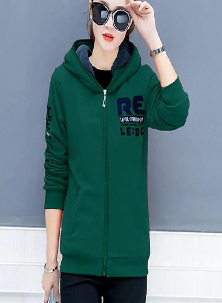 PU Fashion Lady Cardigan Solid Hoodies For Women Long Sleeve Blouse Sport Coat