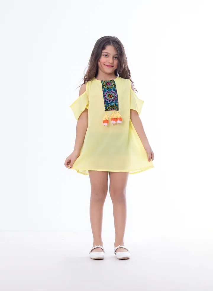 Girls Dress Yellow