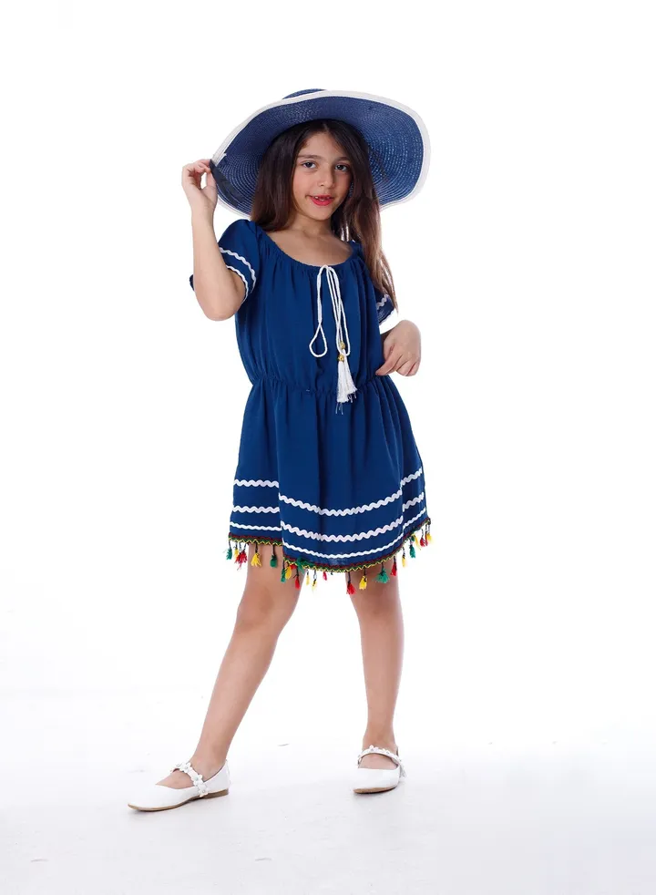 Girls Dress Blue