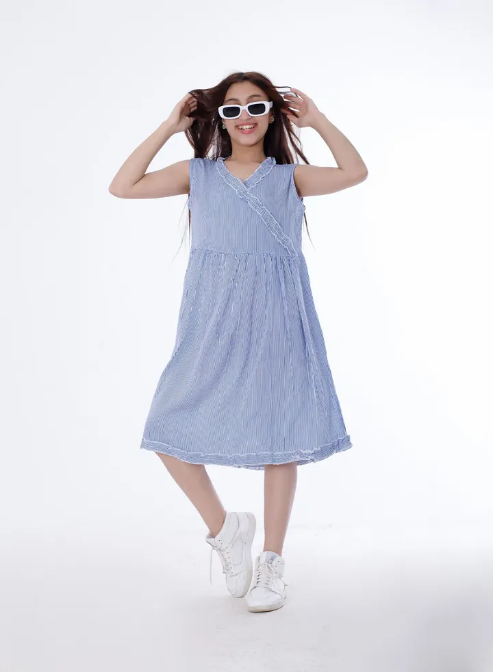 Girls Dress Blue