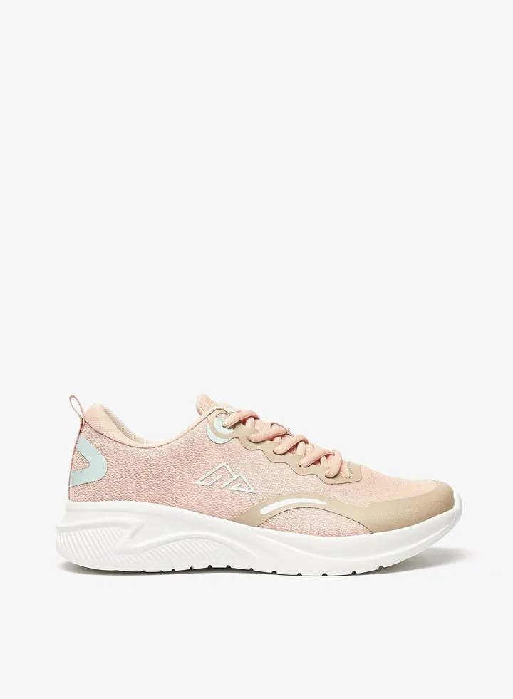 Womens Logo Print Lace-Up Sports Shoes By Shoexpress