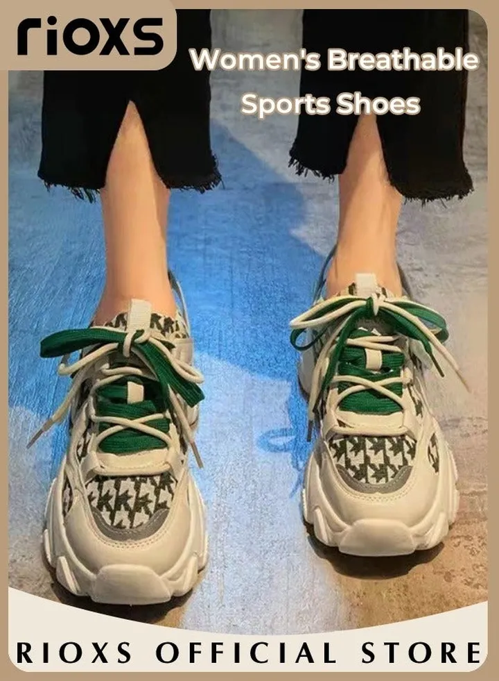 Women's Sports Shoes Mesh Breathable Platform Workout Sneakers Casual Wild Shoes For Running Jogging Walking