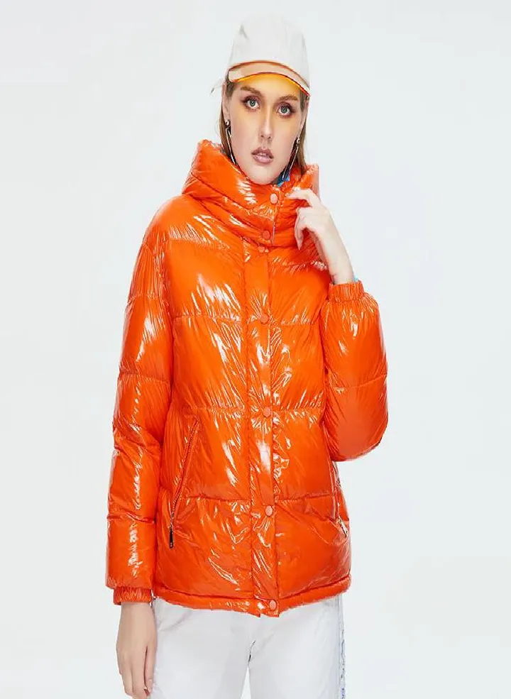 Astrid Zip Up Cotton Padded Jacket Women Designer Puffer Coat Warm Casual Outwear