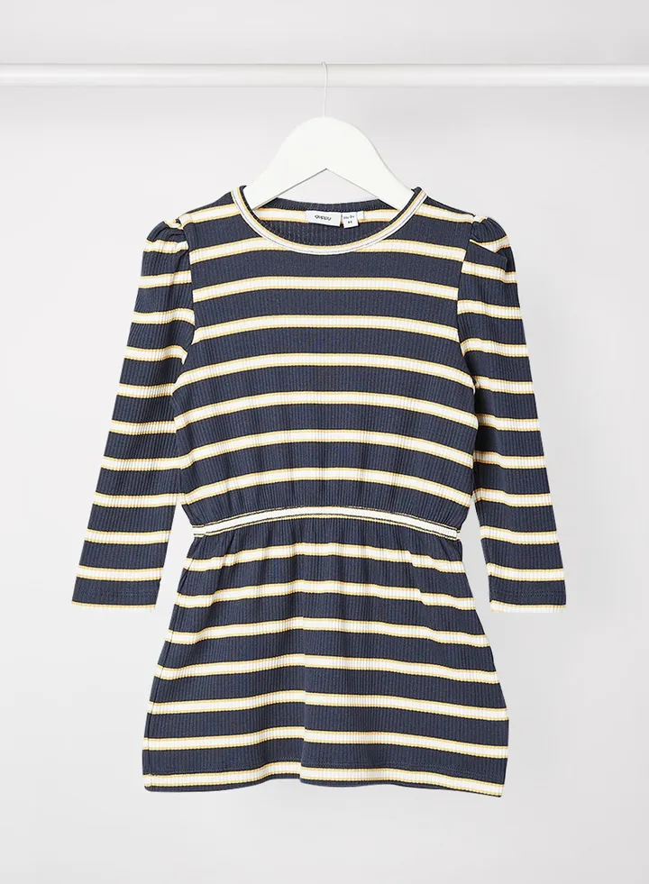 Kids Striped Dress Navy