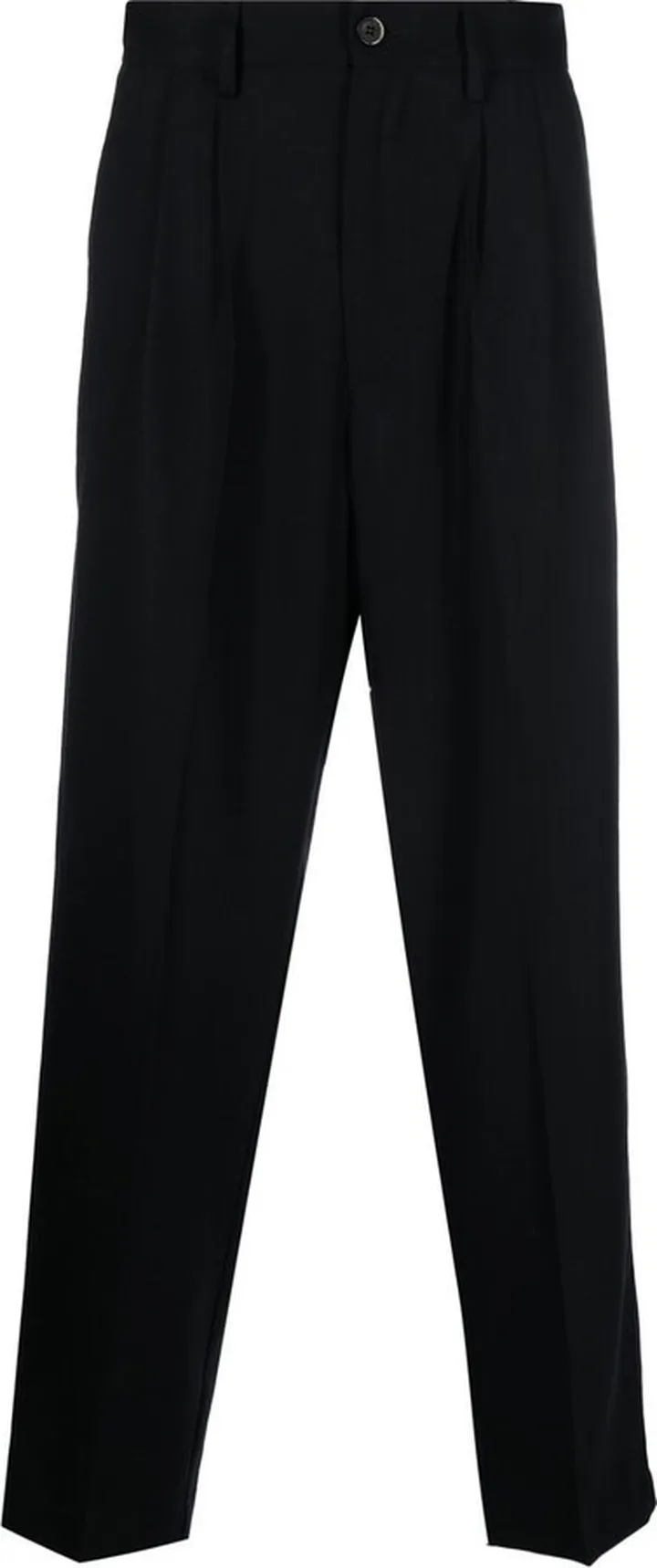 Straight-Leg Cropped Trousers