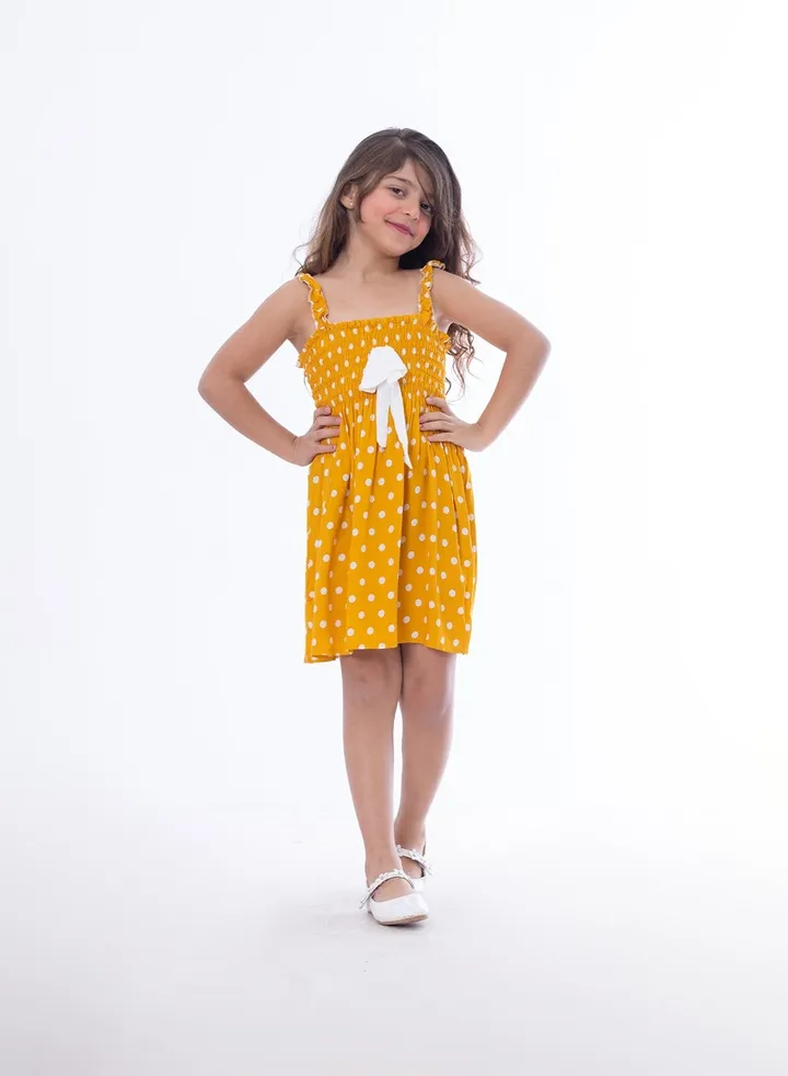Girls Dress Yellow