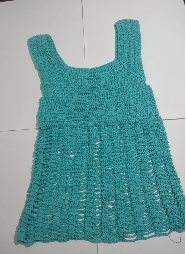 Sky blue girl's dress