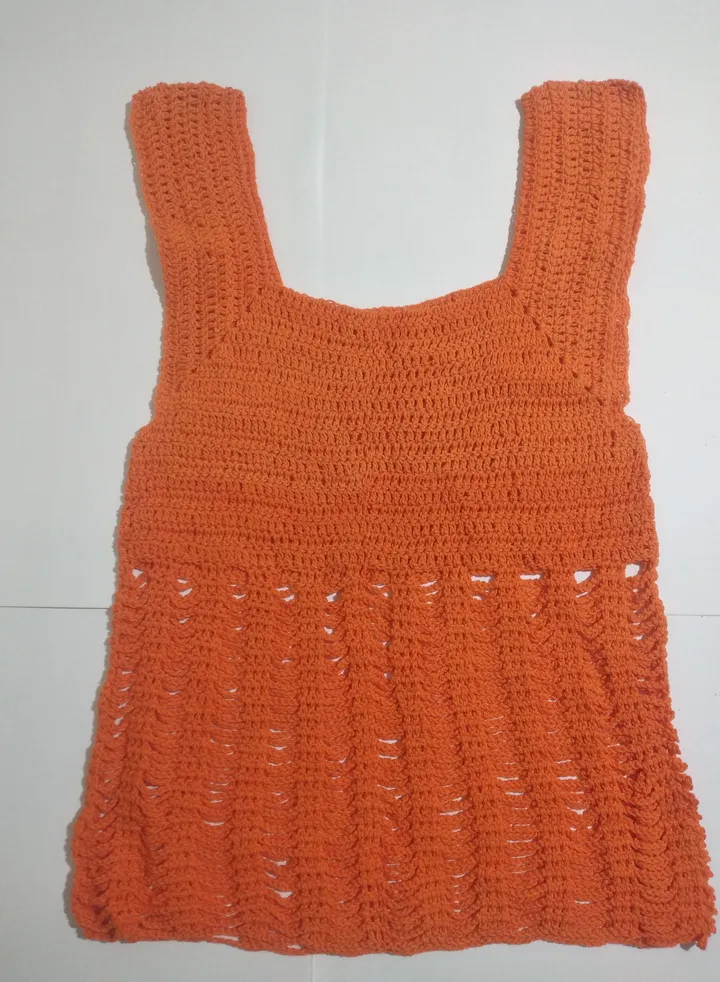 Orange girl's dress
