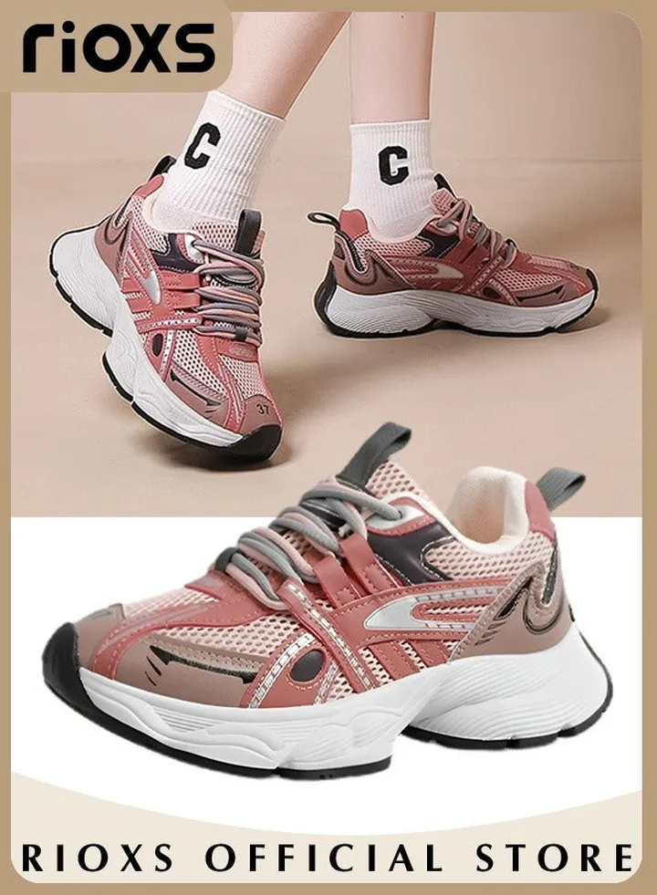 Women's Sports Shoes Mesh Breathable Platform Sneakers Casual Jogging Walking Shoes For Running