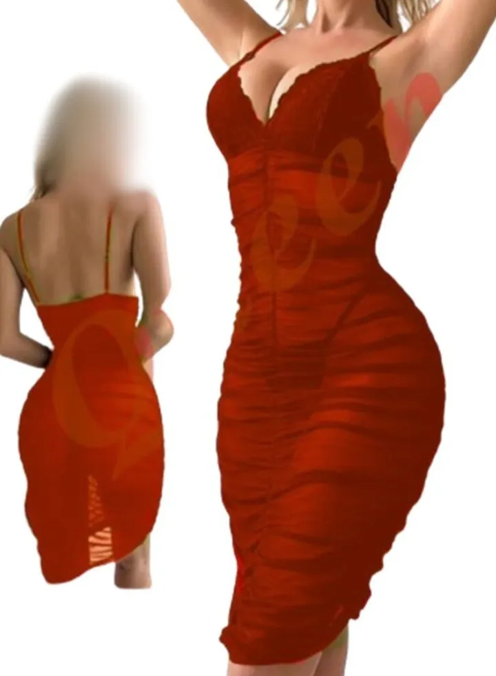 Lingerie Dress for Girls - Red