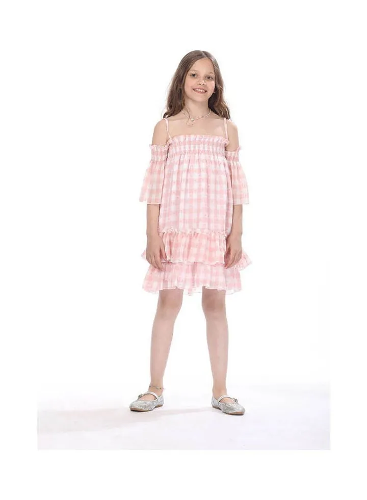 Off Shoulder Dress Pink