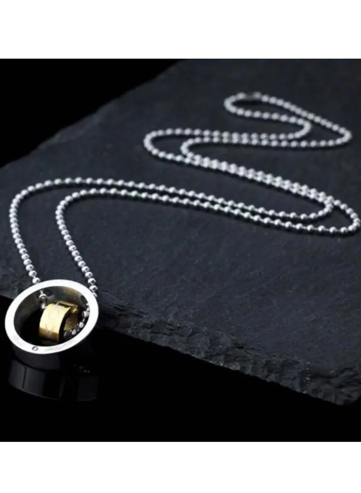 High Quality Silver Stainless Steel Necklace For Men Size 62 cm