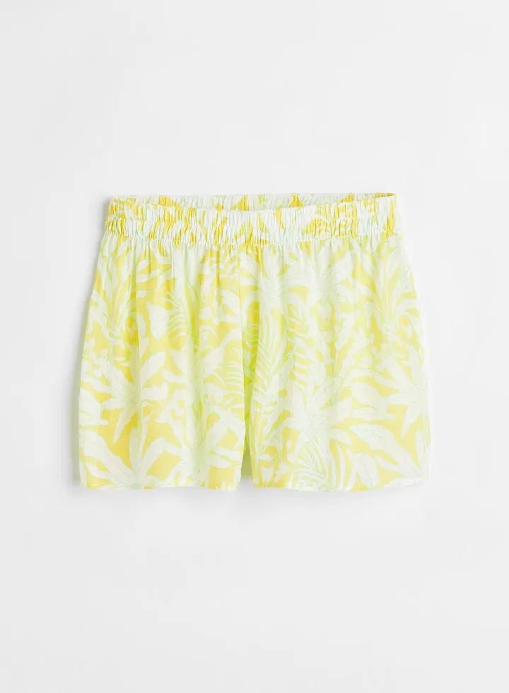 High Waist Printed Shorts