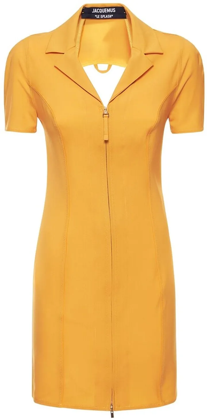 La Robe Tangelo stretch wool mini dress