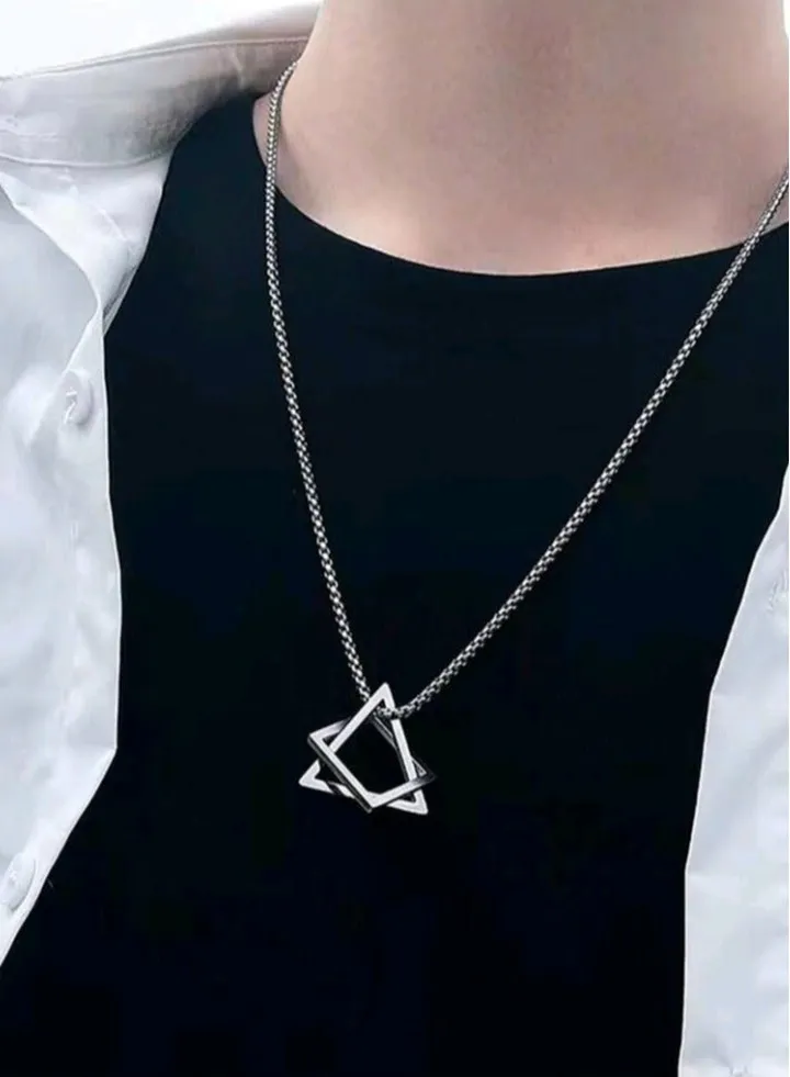 Elegant Fashionable Stainless Steel Necklace For Men