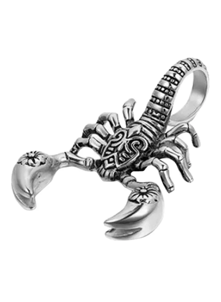 Titanium Steel Scorpion Pendant Necklace
