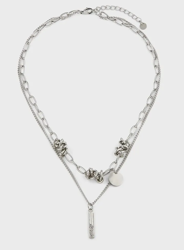 Layered Stainless Steel Necklace