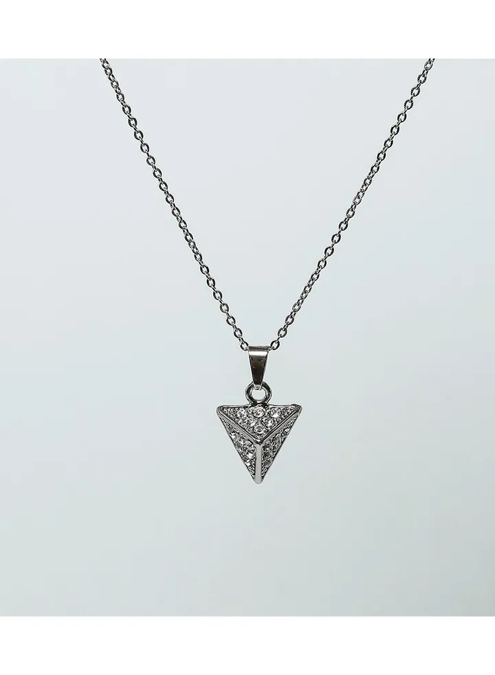 Pyramids Soft Necklaces Of Fluffy Women's Accessories-Silver