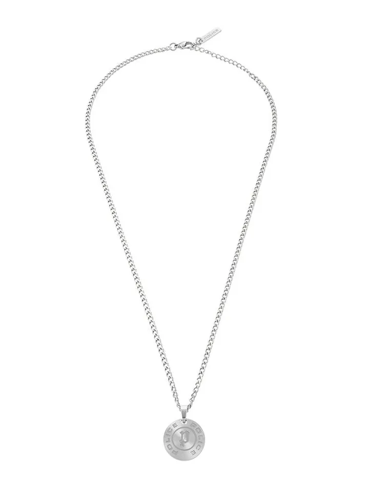 Police Pontevedra Li Brushed Stainless Steel Gents Necklace - PEAGN0009601