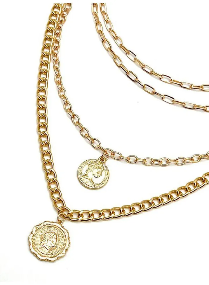 The Man Of Currency Necklace -Gold