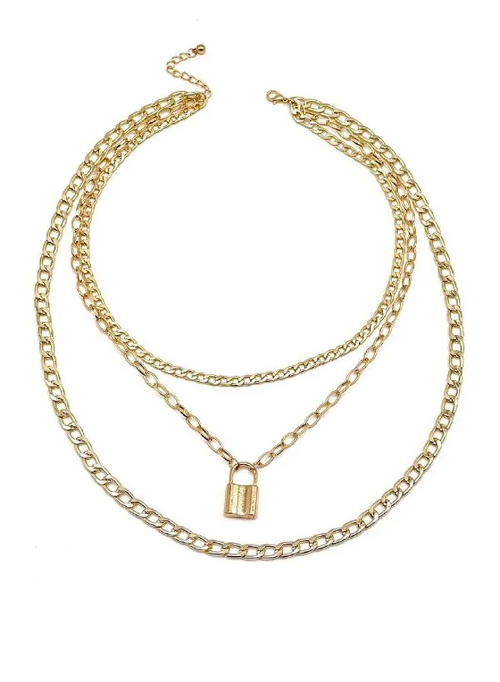Holder Lock Necklace -Gold