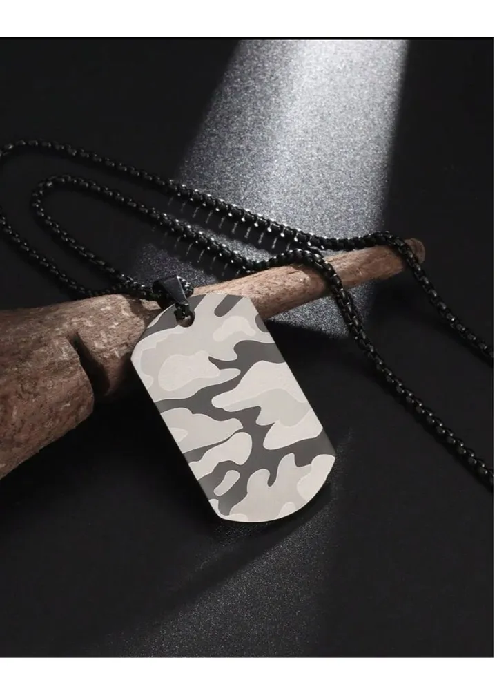 Elegant Black Necklace For Men Size 23.6 Inch