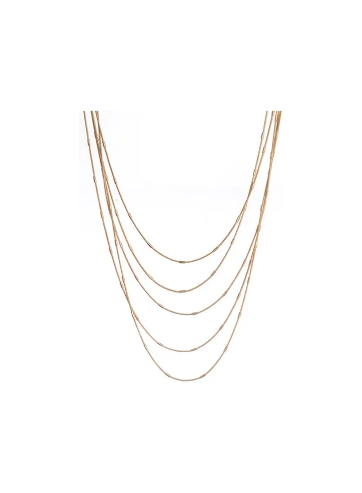4 Chains Gold Necklace