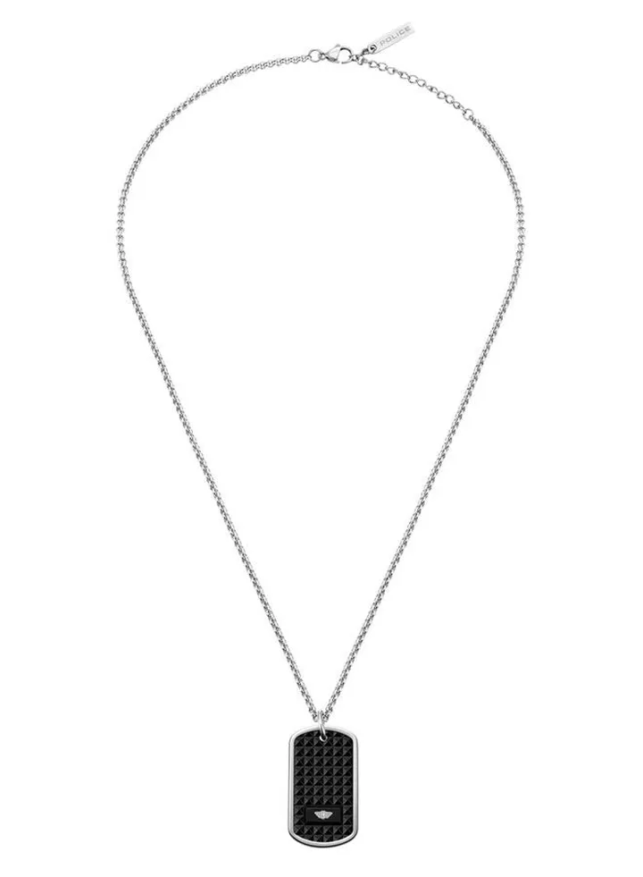 Police Purity Ii Silver Stainless Steel Gents Necklace - PEAGN0009801