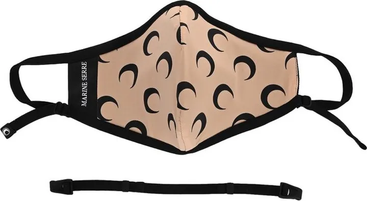 Marine Serre Crescent Moon Print Face Mask