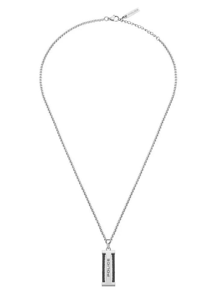 Police Icarus Ii Silver Stainless Steel Gents Necklace - PEAGN0009401