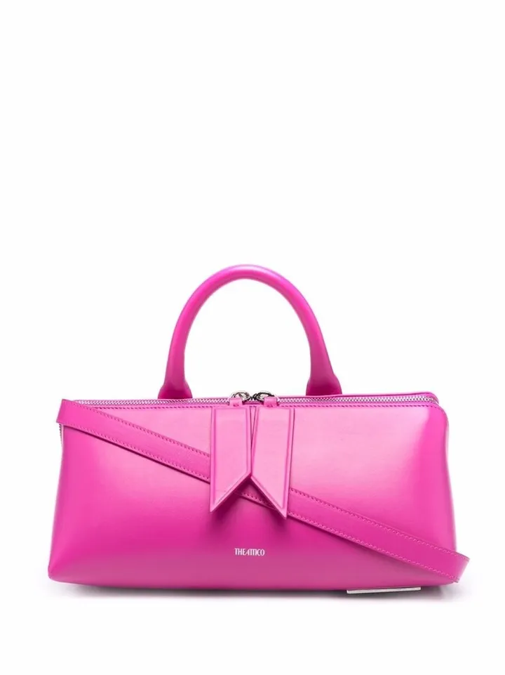 Zip-Up Leather Tote Bag