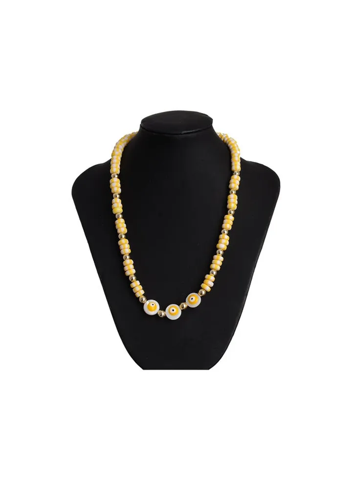 Stainless Steel & Rubber Necklace
