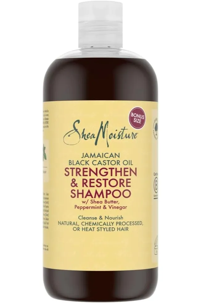Shea Moisture Jamaican Black Castor Oil, Hair Growth Shampoo, 16 oz