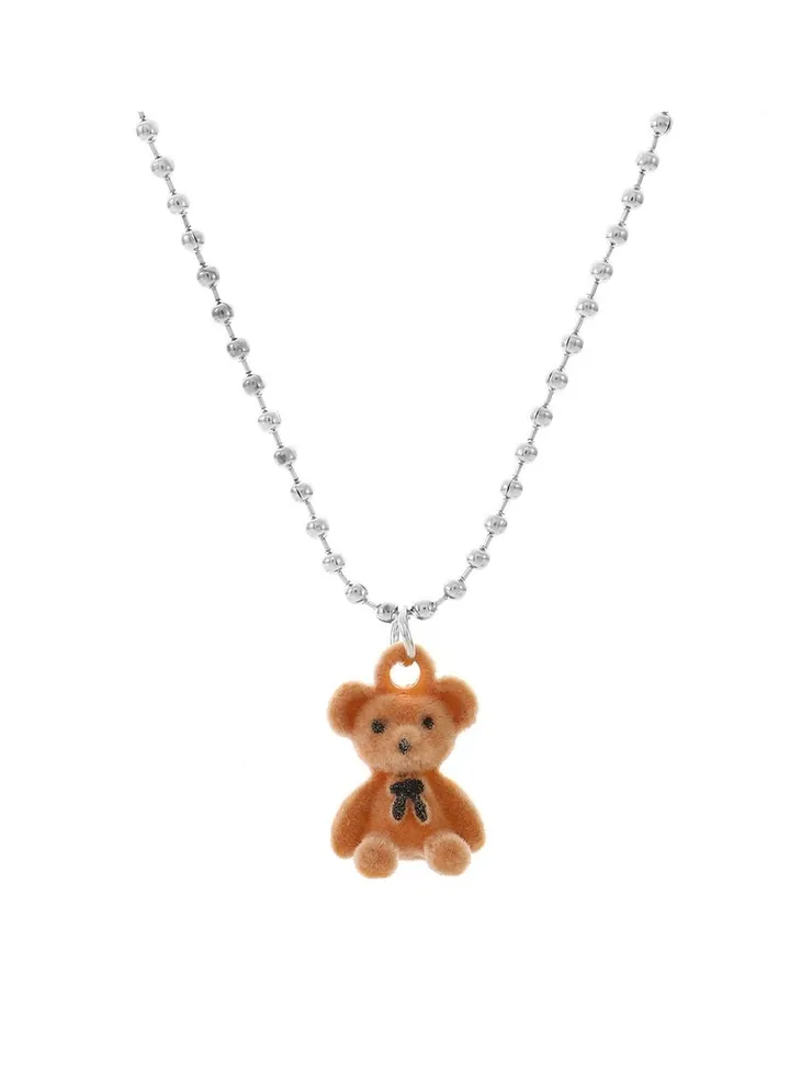 Plush Bear Shape Necklace