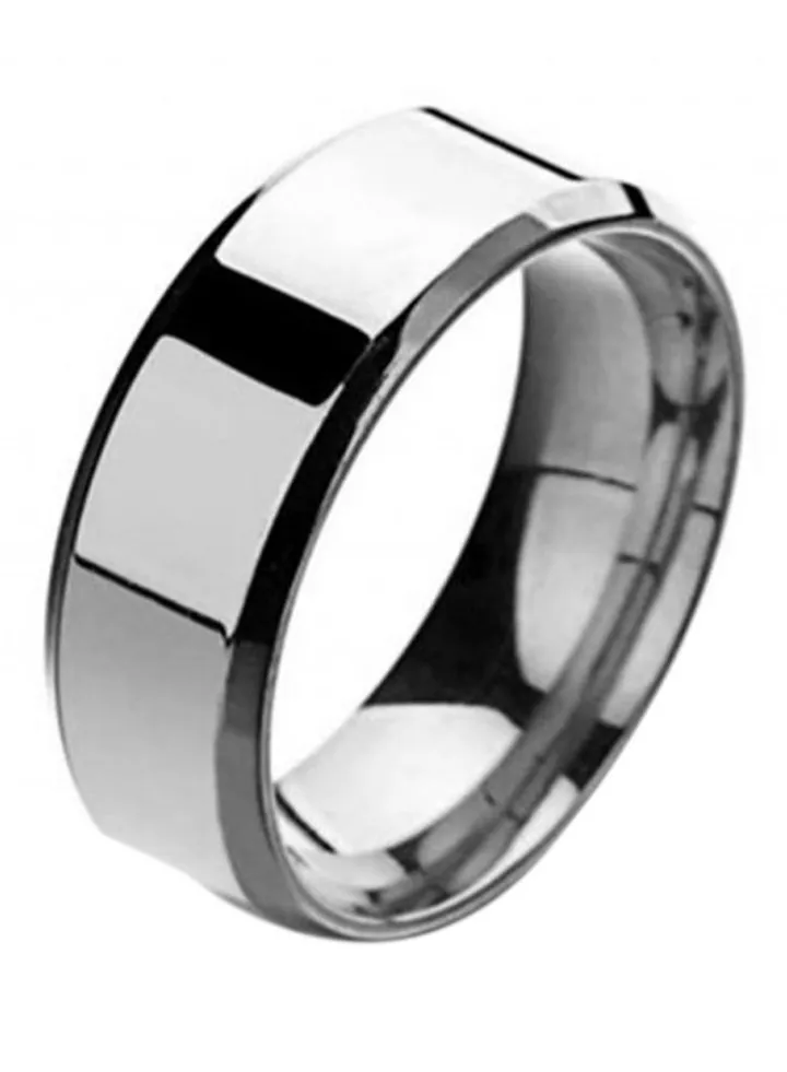 Stainless Steel Mirror Finger Ring