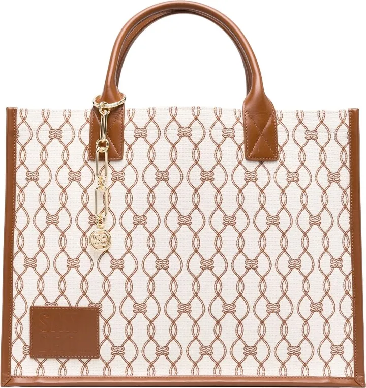 Kasbah monogram-print tote bag