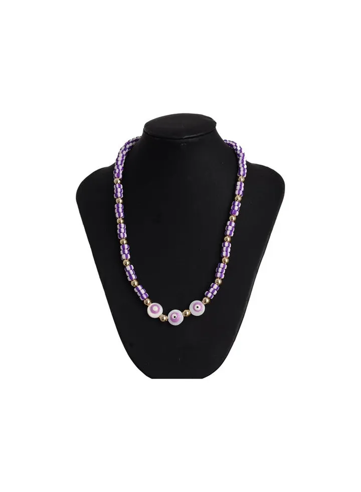 Stainless Steel & Rubber Necklace
