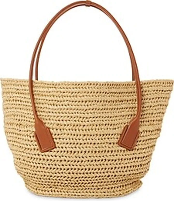 Bottega Veneta Arco Raffia Tote