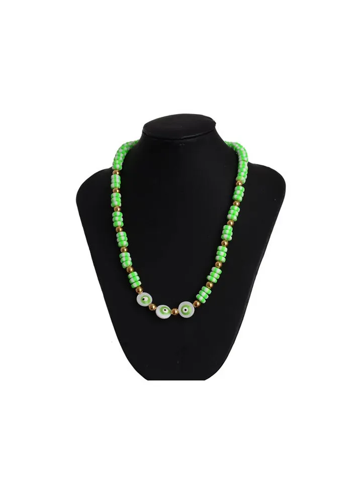 Stainless Steel & Rubber Necklace