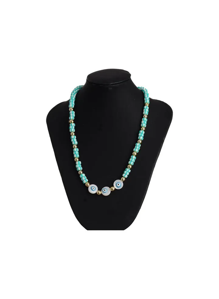 Stainless Steel & Rubber Necklace