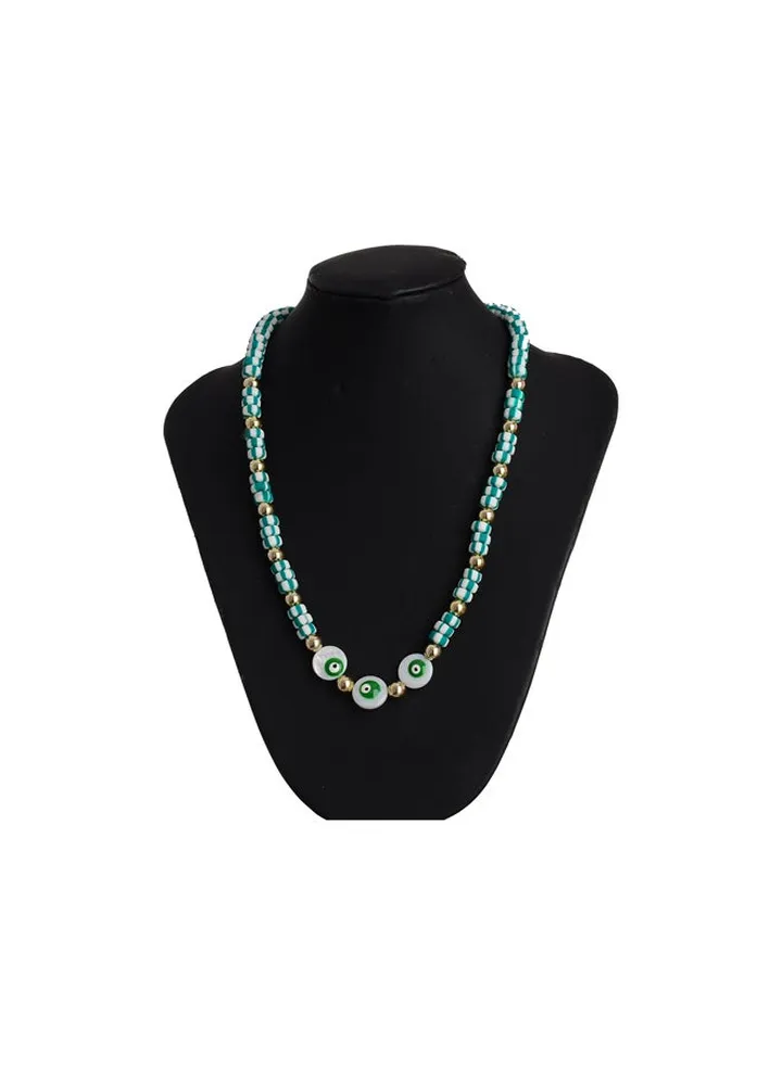 Stainless Steel & Rubber Necklace