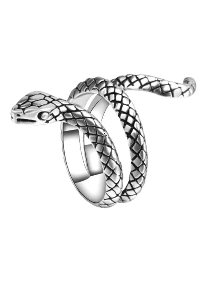 Silver Plated Cobra Shape Ring