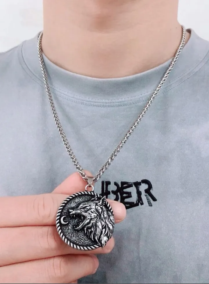 Silver Stainless Steel Necklace For Men Size 60cm
