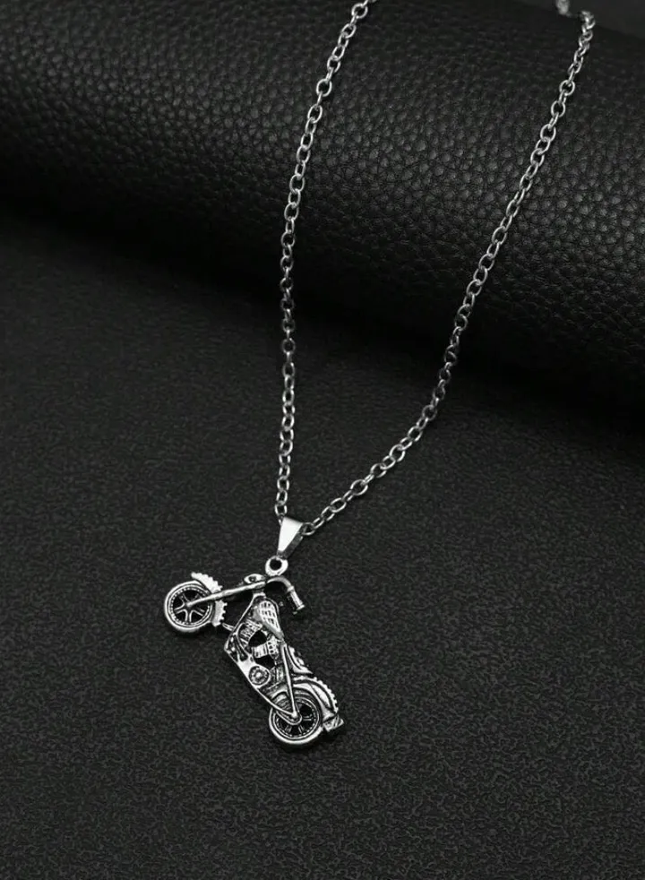 High Quality Silver Stainless Steel Necklace For Men Size 55 cm